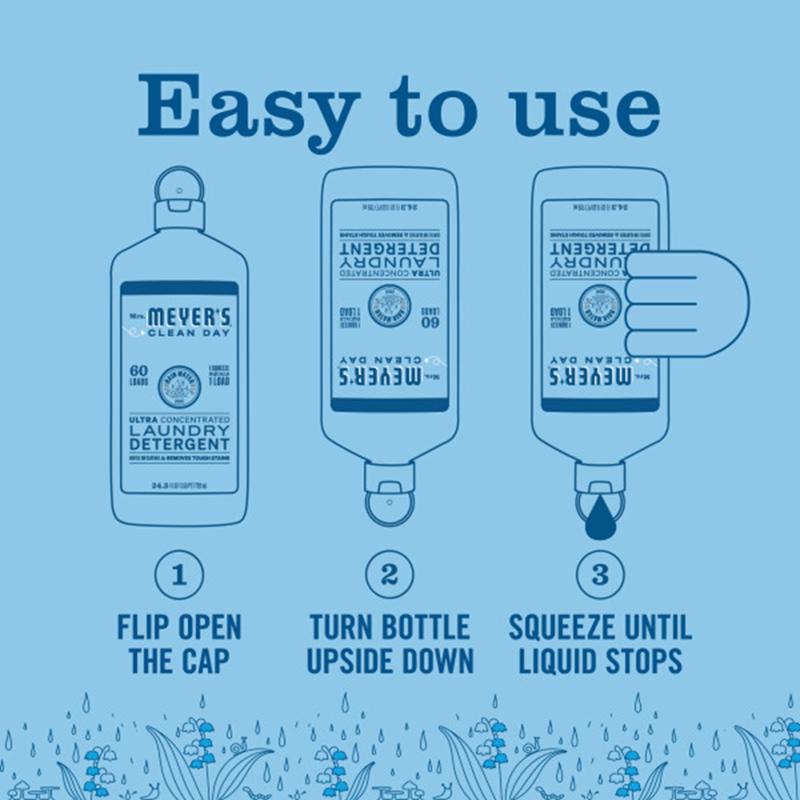 Mrs. Meyer's Clean Day Rain Water Scent Laundry Detergent Liquid 24.3 oz 1 pk