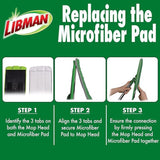 Libman Rinse N' Wring 13 in. Flat Microfiber Mop Refill 1 pk