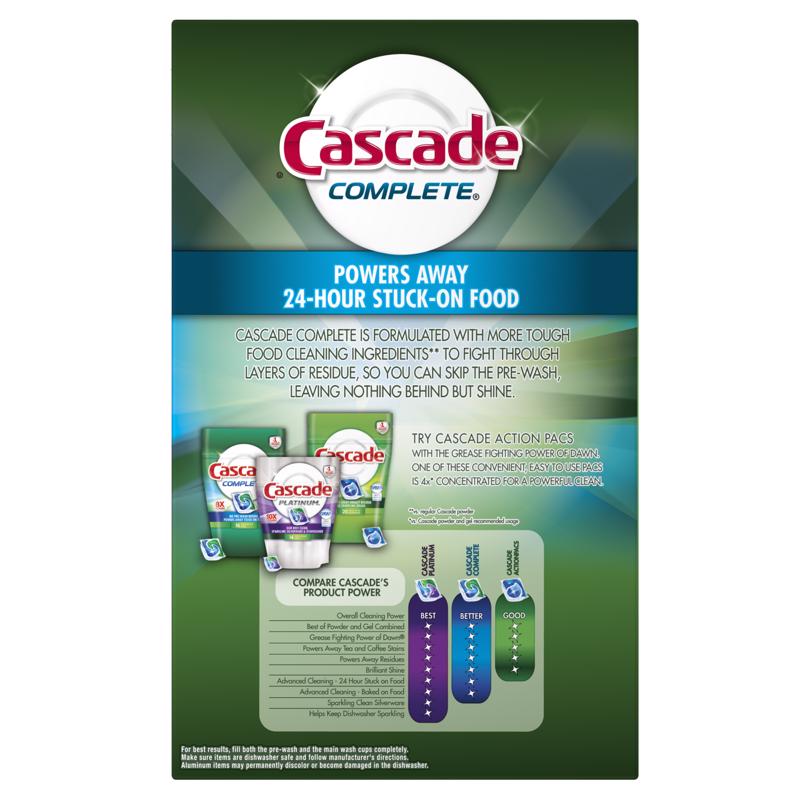 Cascade Complete Fresh Scent Powder Dishwasher Detergent 75 oz 1 pk