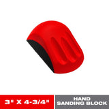 Diablo Comfort-Grip 2.25 in. W X 5.5 in. L Assorted Rubber Grit Sanding Block