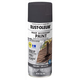 Rust-Oleum Roof Accessory Flat Dark Gray Spray  Paint 12 oz