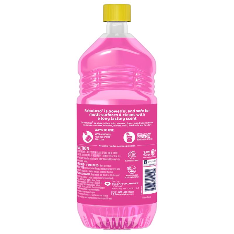 Fabuloso Watermelon Scent Concentrated Multi-Purpose Cleaner Liquid 33.8 fl. oz.