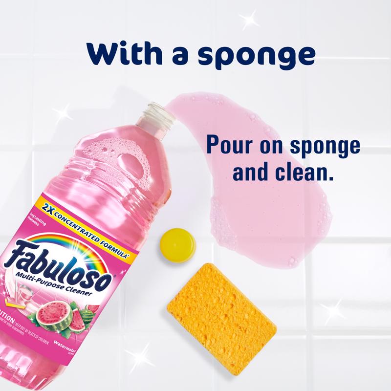 Fabuloso Watermelon Scent Concentrated Multi-Purpose Cleaner Liquid 33.8 fl. oz.