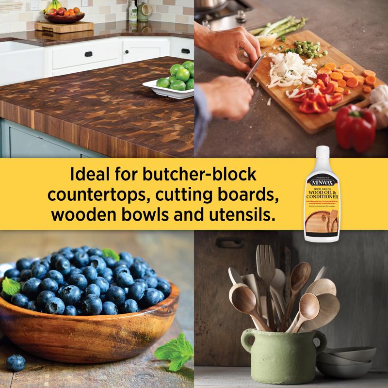 Minwax Transparent Clear Oil-Based Wood Oil and Conditioner 12 fl. oz.