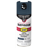 Rust-Oleum Stops Rust Satin Midnight Blue Protective Enamel Spray Paint 12 oz