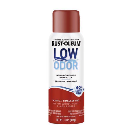 Rust-Oleum Low Odor Matte Timeless Red Spray  Paint 11 oz