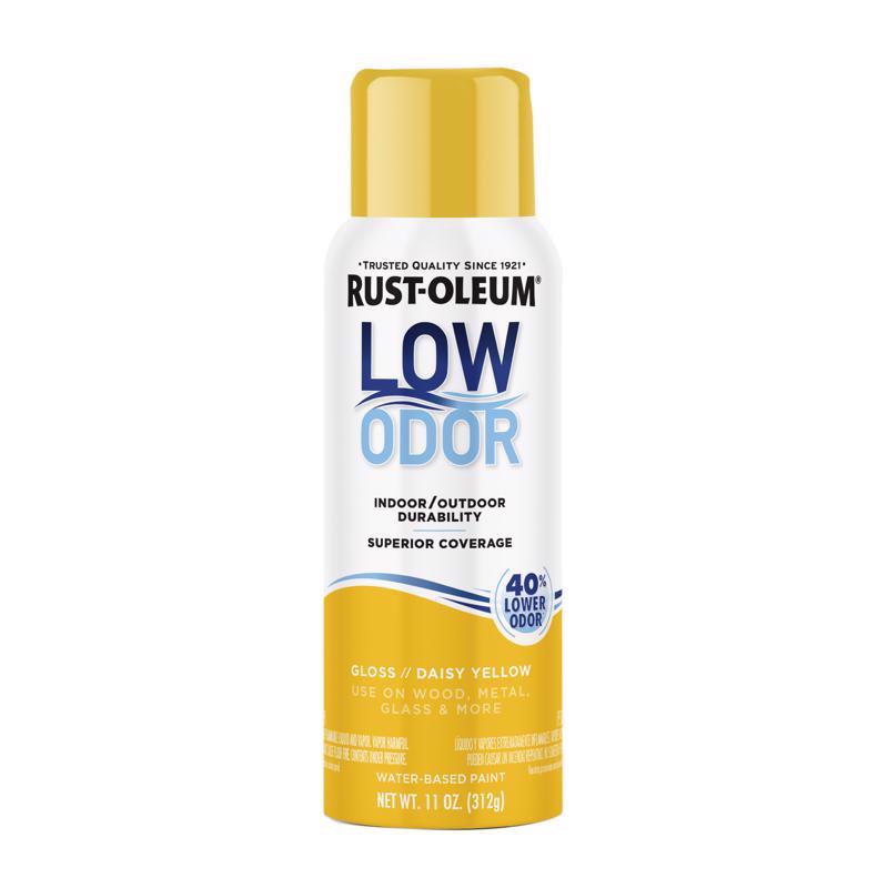 Rust-Oleum Low Odor Gloss Daisy Yellow Spray  Paint 11 oz