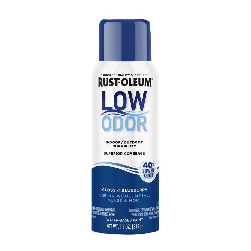 Rust-Oleum Low Odor Gloss Blueberry Spray  Paint 11 oz