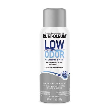 Rust-Oleum Low Odor Matte Dolphin Gray Spray  Paint 11 oz