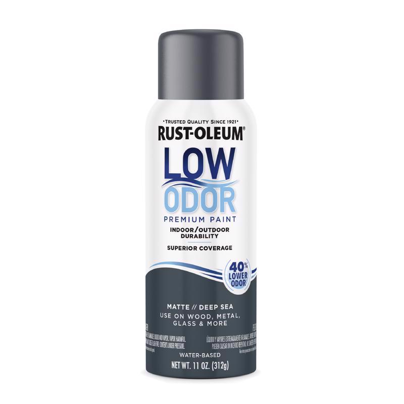 Rust-Oleum Low Odor Matte Deep Sea Spray  Paint 11 oz