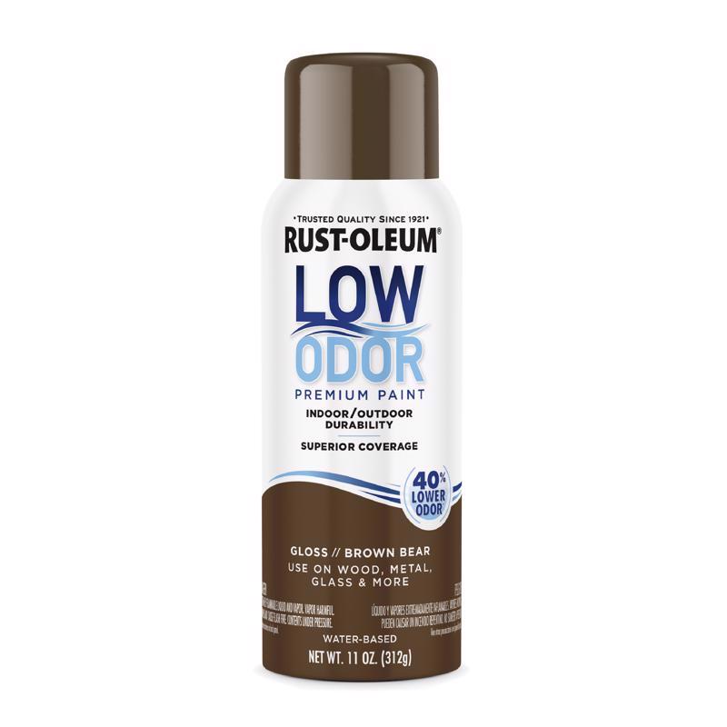 Rust-Oleum Low Odor Gloss Brown Bear Spray  Paint 11 oz