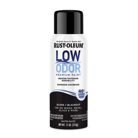 Rust-Oleum Low Odor Gloss Blackout Spray  Paint 11 oz
