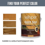Valspar Quick Seal Semi-Transparent Pecan Oil-Based Exterior Stain 1 gal