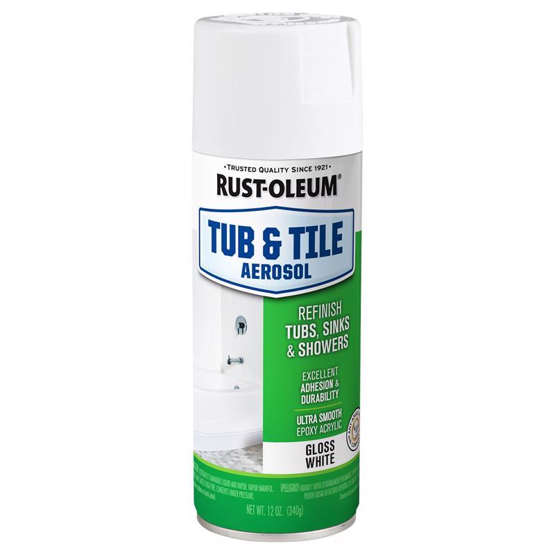 Rust-Oleum Tub and Tile Gloss White Spray Paint 12 oz