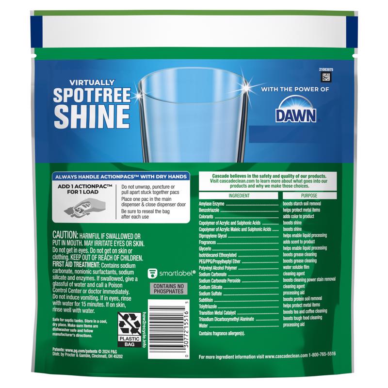 Cascade Complete Fresh Scent Pods Dishwasher Detergent 8.5 oz 1 pk