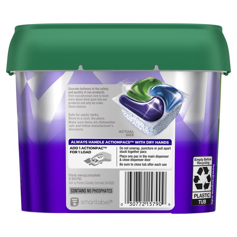 Cascade Platinum Plus Fresh Scent Pods Dishwasher Detergent 14.7 oz 1 pk