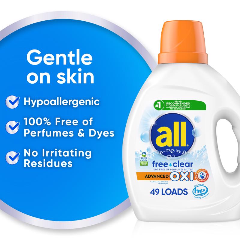 All Free & Clear Scent Laundry Detergent Liquid 73 oz 1 pk