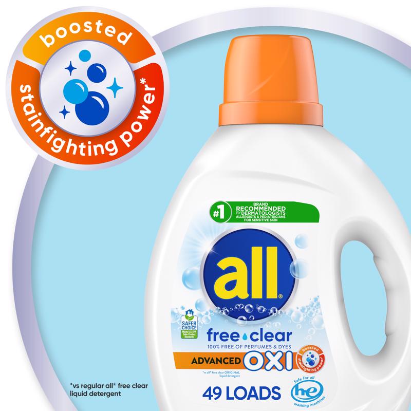 All Free & Clear Scent Laundry Detergent Liquid 73 oz 1 pk
