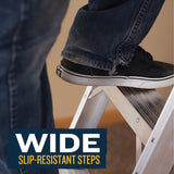 Werner 8 To 10 ft. Ceiling 25 in. x 54 in. Aluminum Attic Ladder Type IAA 375 lb. capacity