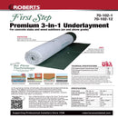 Roberts First Step 3-in-1 Underlayment Roll 2 mil X 40 in. W X 30 ft. L Plastic Green 1 pk