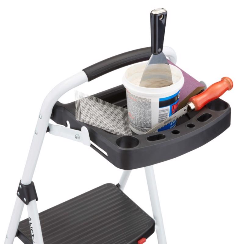 Lift Ladders 4.28 ft. H Steel Step Ladder Type II 225 lb. capacity