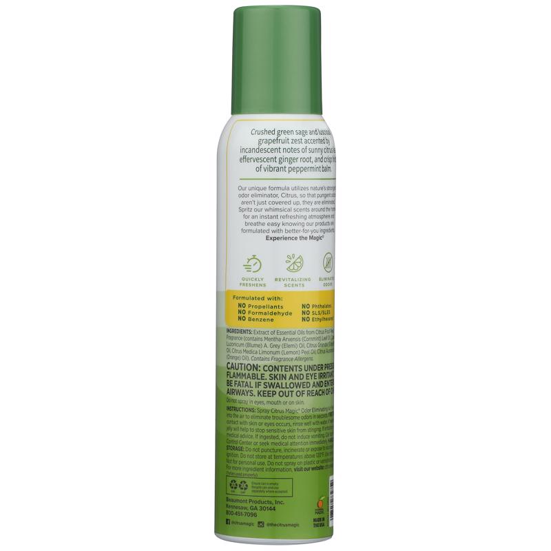 Citrus Magic Citrus and Sage Scent Air Freshener Spray 3 oz Aerosol 1 pk