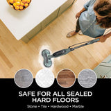 Shark 7.63 in. D Aluminum/Microfiber Cleaner Floor Pad White/Grey