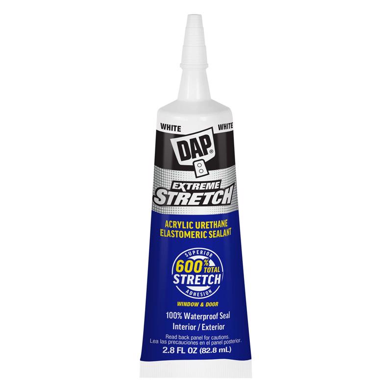 DAP Extreme Stretch White Acrylic Urethane Elastomeric Window and Door Sealant 2.8 oz