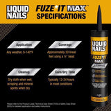 Liquid Nails All Purpose Construction Adhesive 9 oz