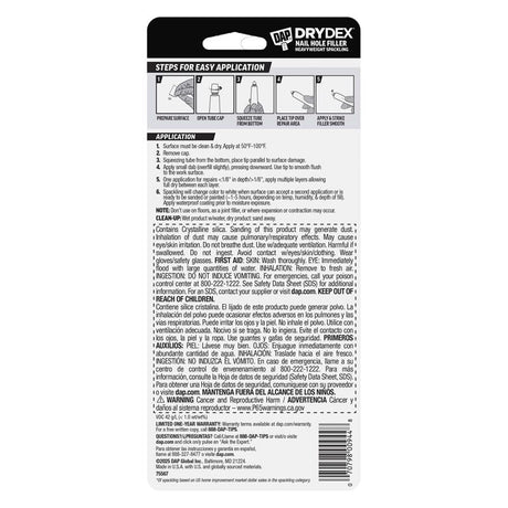 DAP DryDex Ready to Use Pink/White Nail Hole Filler 1 fl. oz.