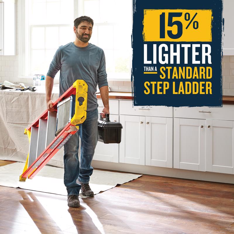 Werner 4 ft. H Fiberglass Platform Ladder Type IA 300 lb. capacity