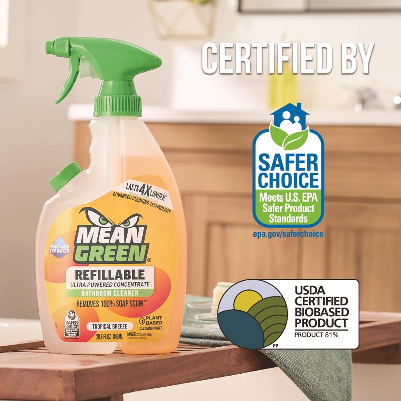 Mean Green Tropical Breeze Scent Bathroom Cleaner 28.6 fl. oz. Spray