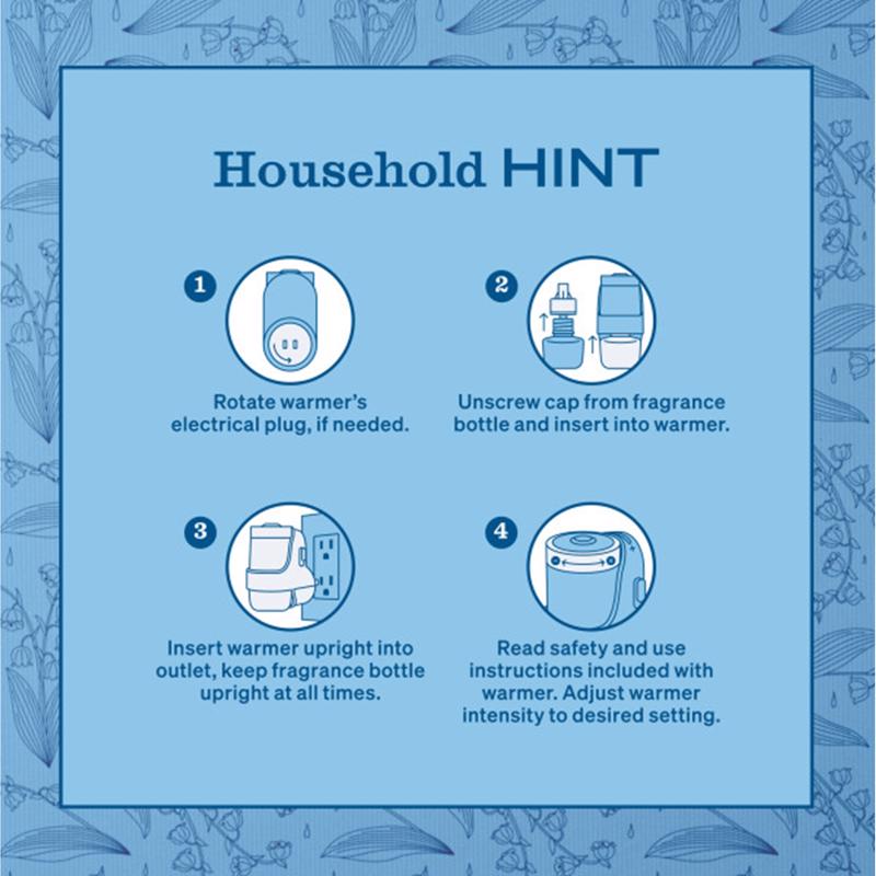 Mrs. Meyer's Clean Day Rain Water Scent Air Freshener Starter Kit 0.67 oz Liquid 1 pk