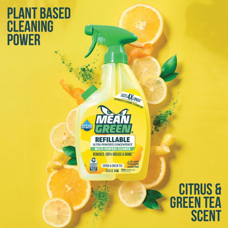 Mean Green Green Tea Citrus Scent Multi-Purpose Cleaner Liquid Spray 28.6 oz
