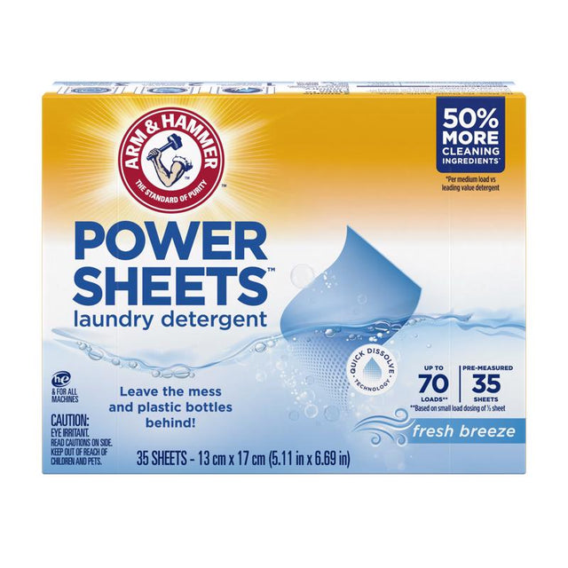 Arm & Hammer Refreshing Breeze Scent Detergent Sheets 1 pk