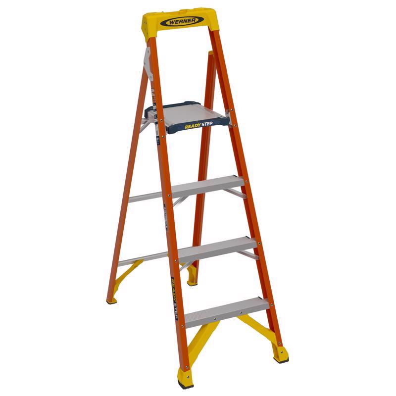 Werner 5.5 ft. H Fiberglass Platform Ladder Type IA 300 lb. capacity