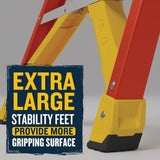 Werner 5.5 ft. H Fiberglass Platform Ladder Type IA 300 lb. capacity