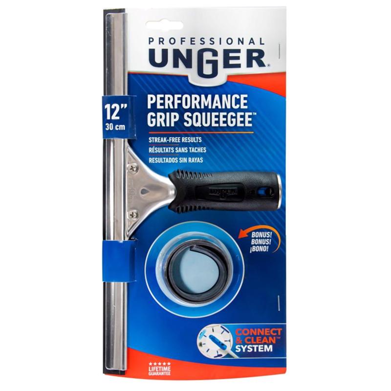 Unger 12 in. Rubber Window Squeegee