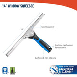 Unger Perfomance Rubber Blade 14 in. Steel Squeegee