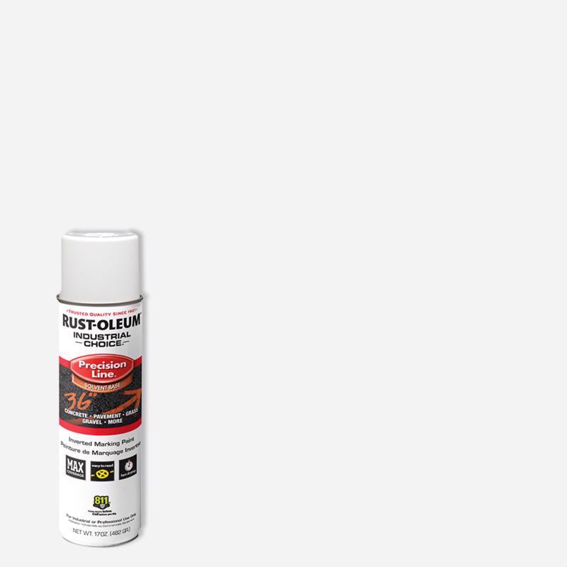 Rust-Oleum Industrial Choice - Contractor Pack (6 pk) White Inverted Marking Paint 17 oz
