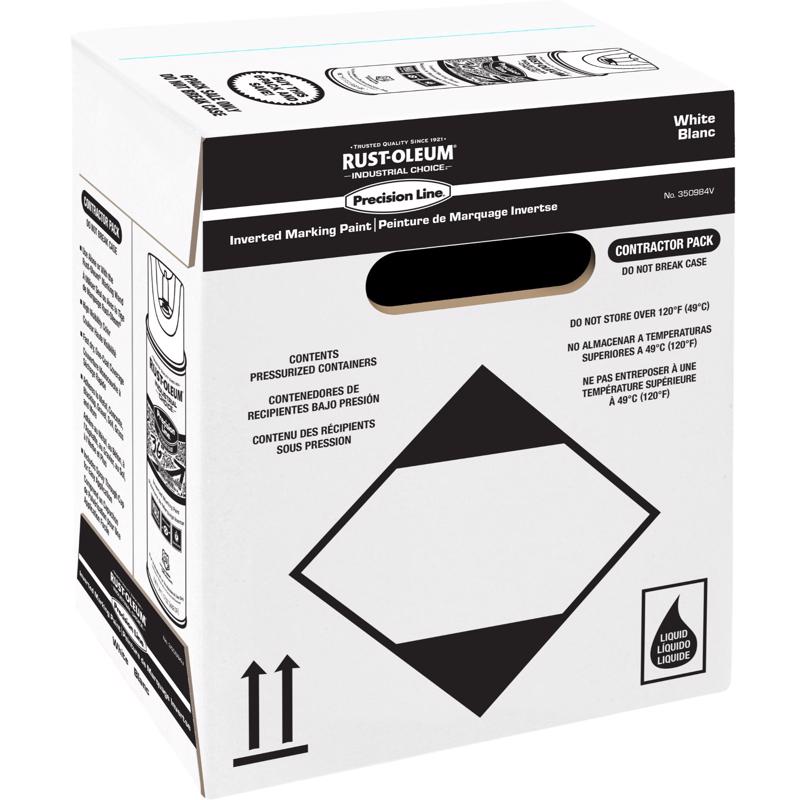 Rust-Oleum Industrial Choice - Contractor Pack (6 pk) White Inverted Marking Paint 17 oz