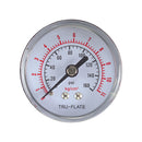 Tru-Flate Polycarbonate Air Line Gauge 1/4 in. NPT 160 psi 1 pc