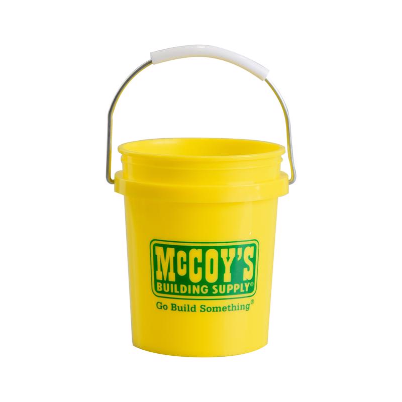 McCoy's Yellow 0.5 qt Plastic Bucket