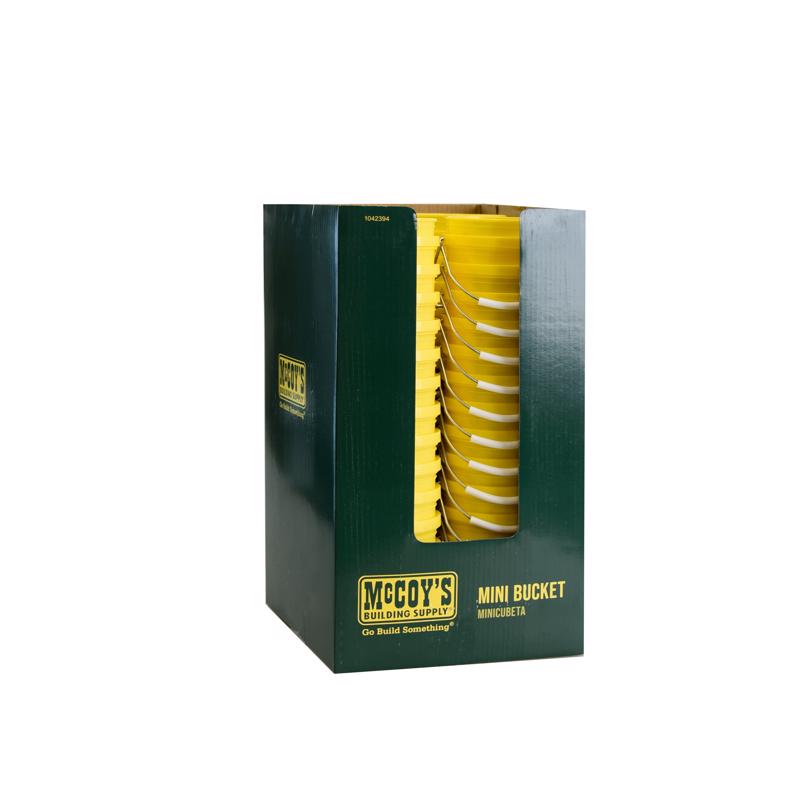 McCoy's Yellow 0.5 qt Plastic Bucket