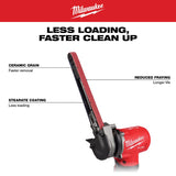 Milwaukee 18 in. L X 0.5 in. W Ceramic Sanding Belt 4 pk