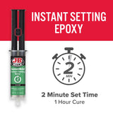 J-B Weld InstantWeld High Strength Clear Epoxy Syringe 0.47 oz