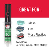 J-B Weld InstantWeld High Strength Clear Epoxy Syringe 0.47 oz