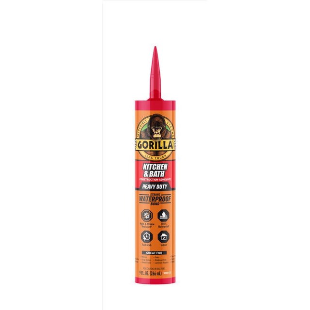 Gorilla Kitchen & Bath Construction Adhesive 9 oz