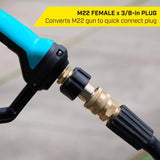SurfaceMaxx M22 Female x 3/8-in Plug Quick Connect Plug 4500 psi