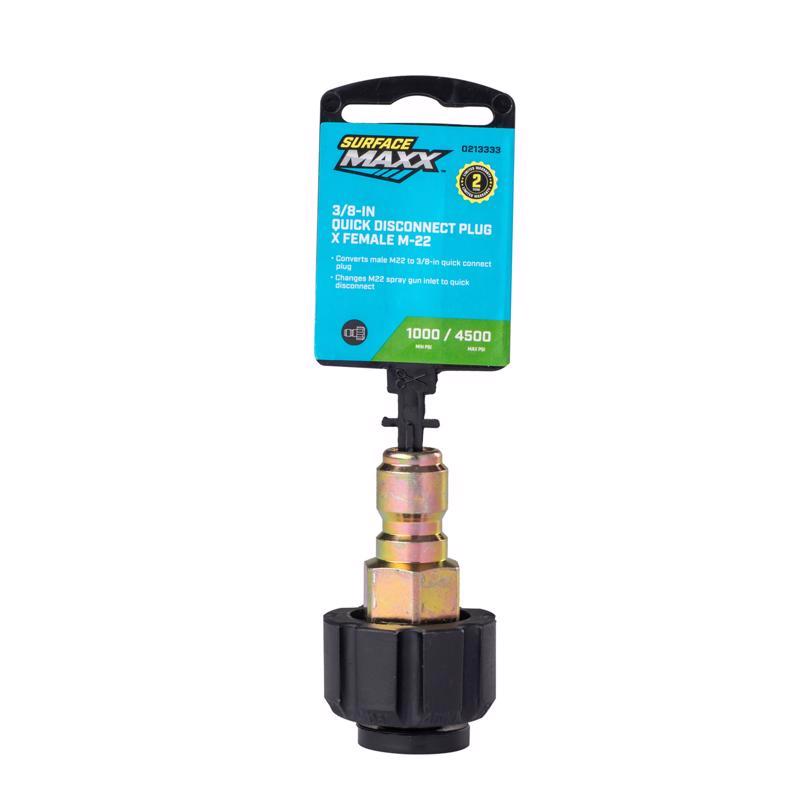 SurfaceMaxx M22 Female x 3/8-in Plug Quick Connect Plug 4500 psi
